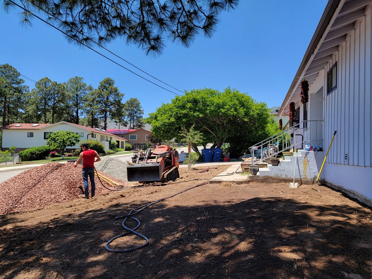Gravel spreading