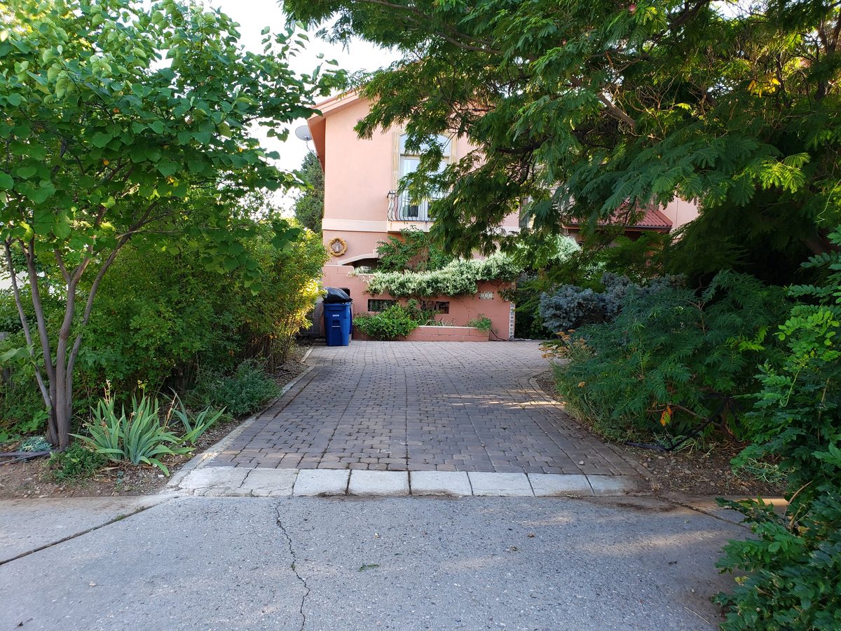 After - clean paver driveway